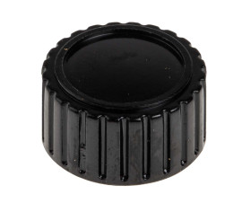 Pokrętło potencjometru oś: 6.35mm średnica: 21.1mm Okrągłe Plastik Czarny RS PRO