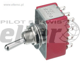 PrzeĹ‚Ä…cznik dĹşwigniowy ON-OFF-ON 4P3T 1A43-NF1STSE