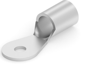 Uninsulated ring cable lug, 41-60 mm², AWG 1, 6.35 mm, M6, metal, 321866