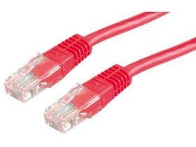 Patchcord UTP kat.5e 1.5m (czerwony)