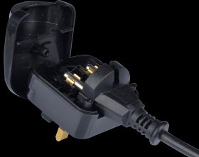 CONVSCPWH - SCP-Converter German "Konturen"-Plug to UK BSI363 Plug, white