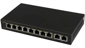 Switch Poe Pulsar Sg108 10-Portów (8Xpoe + 2Xuplink)