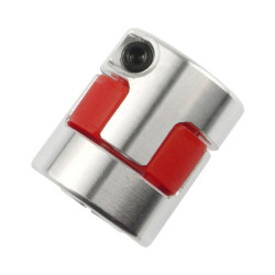 Aluminiowe, elastyczne sprzęgło 8x10mm