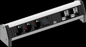 902.018 DESK 1x switch 3x protective contact 2x ABD GST18