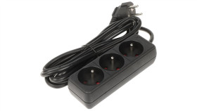 Listwa Zasilająca Pr-3M-3G/B (3 Gniazda) 2.8M