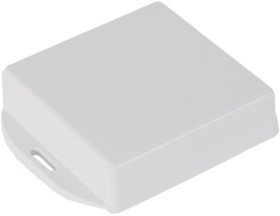 PC miniature enclosure, (L x W x H) 80 x 80 x 22 mm, light gray (RAL 7035), IP68, 1551WXFLGY
