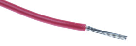 Przewód montażowy 0,2mm² Czerwony RS PRO MPPE 24 AWG 600 V dł. 100m 11/0,16 mm +105°C UL 1581, UL 758