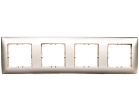 VENA Ramka poczwórna satyna 515084