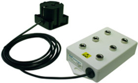 Grounding box, push button Ø 4 mm, 1.5 m, 6 x 4 mm banana connector, C-189 153