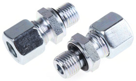 Złączka pneumatyczna G 1/4 męskie Wciskane 10 mm Parker Adapter gwintowany prosty Gwint-rura Liniowy G 1/4 męskie