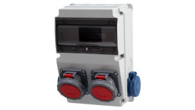 Rozdzielnica Lago 10M - Gniazda 2X32a 5P, 2X230v Ip65 /10 Modułów/