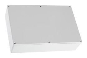 Obudowa Aluminium odlewane szerokość zew. 145,9 mm długość zew. 222,1 mm wys. zew. 55,9 mm RS PRO Szary