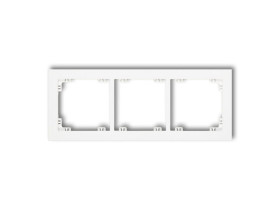 DECO Ramka 3 potrójna uniwersalna z tworzywa biały DR-3 KARLIK