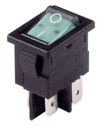 Arcolectric (Bulgin Ltd.) Przełącznik kołyskowy H 8553 VB NAC 230 V/AC 10 A 2 x wył/wł zatrzask 1 szt.