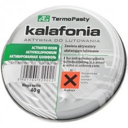 Kalafonia aktywna 40g AG; żywica; pudełko metalowe