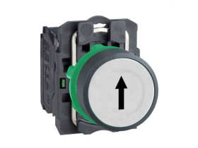 Przycisk płaski oznaczony biały bez podświetlenia plastikowy strzałka UP XB5AA3341 SCHNEIDER ELECTRIC