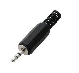 2.5mm 3-pin Jack Plug Stereo for Cable