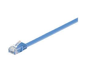 Kabel płaski Patchcord CAT 6 U/UTP RJ45/RJ45 2m niebieski