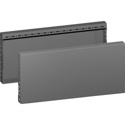 Rittal 8660.043 2 pcs Series: Metal Panel Black Durable Construction
