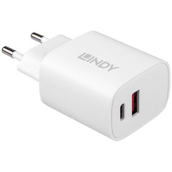 LINDY 73413 Charger 20W 1xUSB-A 1xUSB-C White Indoor Use