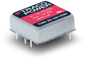 TracoPower THN 20-2410WI Przetwornica DC/DC, do PCB THN 20-2410WI, 20 W, 3.3 V/DC, 4.5 A, 1 szt.
