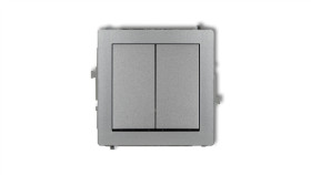 Deco Mechanizm Łącznika Zwiernego Żaluzjowego (Dwa Klawisze Bez Piktogramów)...