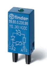 Moduł EMC, LED czerwony+warystor 110-240V AC/DC 99.80.0.230.08