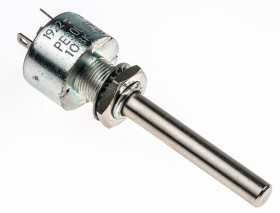 Potencjometr 10kΩ typ Obrotowy Vishay średnica wału 6 mm 3W długość wału 50mm średnica 19.7mm Montaż panelowy