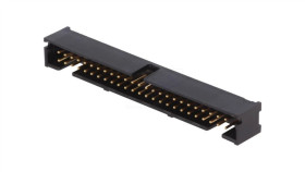 Gniazdo Idc Męskie 50-Pin Proste Tht Złocony 2,54Mm Czarny 1-5103308-0