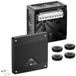 Skrzynka przyłączeniowa Spelsberg Abox Pro 060-6²/sw, IP66, IP67, IP69, (D x S x W) 127 x 127 x 75 mm, czarny, 1 szt.