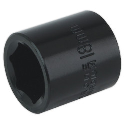Sealey IS3818 Impact Socket 18mm 3/8&quot;sq Drive
