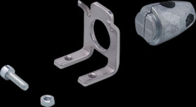 Mounting kit, round profile, Ø 12 mm for optoelectronic sensors, E21217