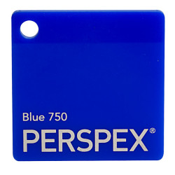 Perspex Cast Acrylic Sheet 600 x 400 x 3mm Solid Blue