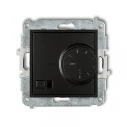 MINI Regulator temperatury elektroniczny z czujnikiem powietrznym czarny mat 12MRT-2