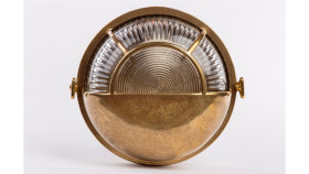 Oprawa Mosiężna Okrąg 14S Z 2 Nakrętkami Typu Motylek, E27, 60W, Klosz...