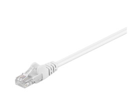 Kabel Patchcord CAT 5e U/UTP RJ45/RJ45 0,5m biały