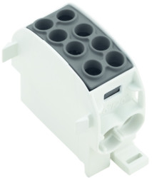 Potential distribution terminal, screw connection, 1 pole, 202 A, black, 1561630000