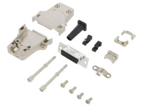 DTZF-LJSRG-15FSSL D-Sub żeńskie proste lutowanie na przewód gold flash PIN 15