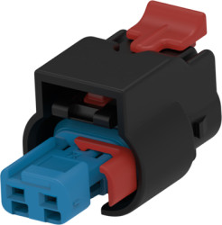 Socket, unequipped, 2 pole, straight, 1 row, black, 1-1924067-6