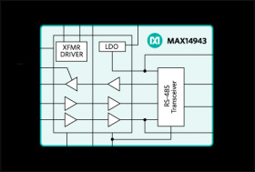 5kV Isolated 20Mbps Half-Duplex PROFIBUS DP/RS-485 Transceiver with ±35kV ESD Protection and Integrated Transformer Driver
