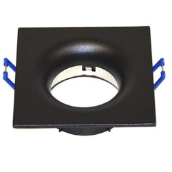 Oprawa sufitowa Carlito Black prostokąt aluminium