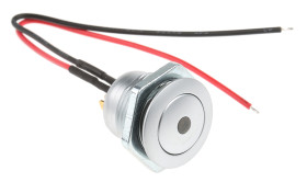 Przycisk miniaturowy Zatrzaskowy SPST średnica wycięcia 16.1mm, montaż panelowy ITW Switches