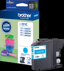 LC221C Brother LC221 cyan ink - original