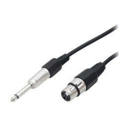 Złącze Jack wt.6,3mono-gn.mikrofon.3P XLR 3m