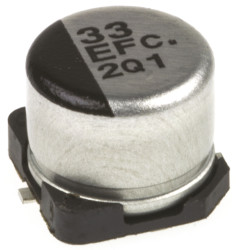 Kondensator 33μF 25V dc SMD Panasonic roztaw: 1.8mm 6.3 (Dia.) x 5.4mm