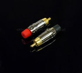 Wtyk RCA Amphenol ACPL-CRD czerwony