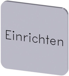 Tabliczka opisowa Siemens 3SU1900-0AF81-0AR0 (S x W) 22 mm x 22 mm ustawianie 10 szt.