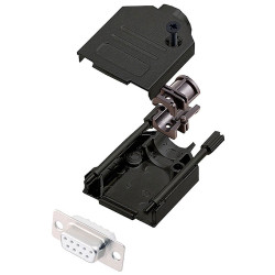 Encitech 6355-8101-11 D-Sub Receptacle set 9-pin Solder Bucket 180&#xB0;