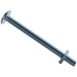 METALMATE MEMRBN0670 Roofing Bolt &amp; Nut ZP M6 x 70mm (Box 25)