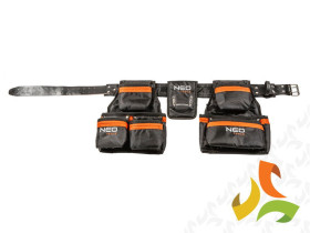 Pas monterski regulowany skórzany,12 kieszeni 84-330 NEO TOOLS